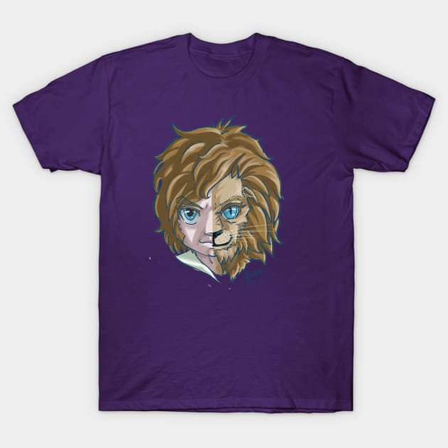 Liber Lion T-Shirt by Chaeros Arts